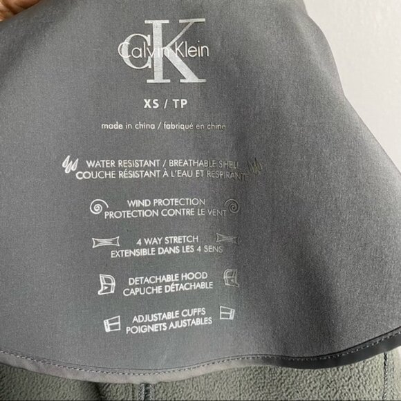 Calvin Klein Women's Grey 4-Way Stretch Soft Shell Jacket - Picture 6 of 11